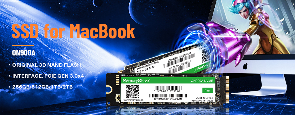 NVMe PCIe Gen3.0*4 SSD for Macbook