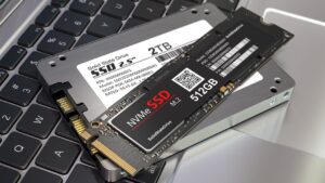 2 SSDs on the laptop