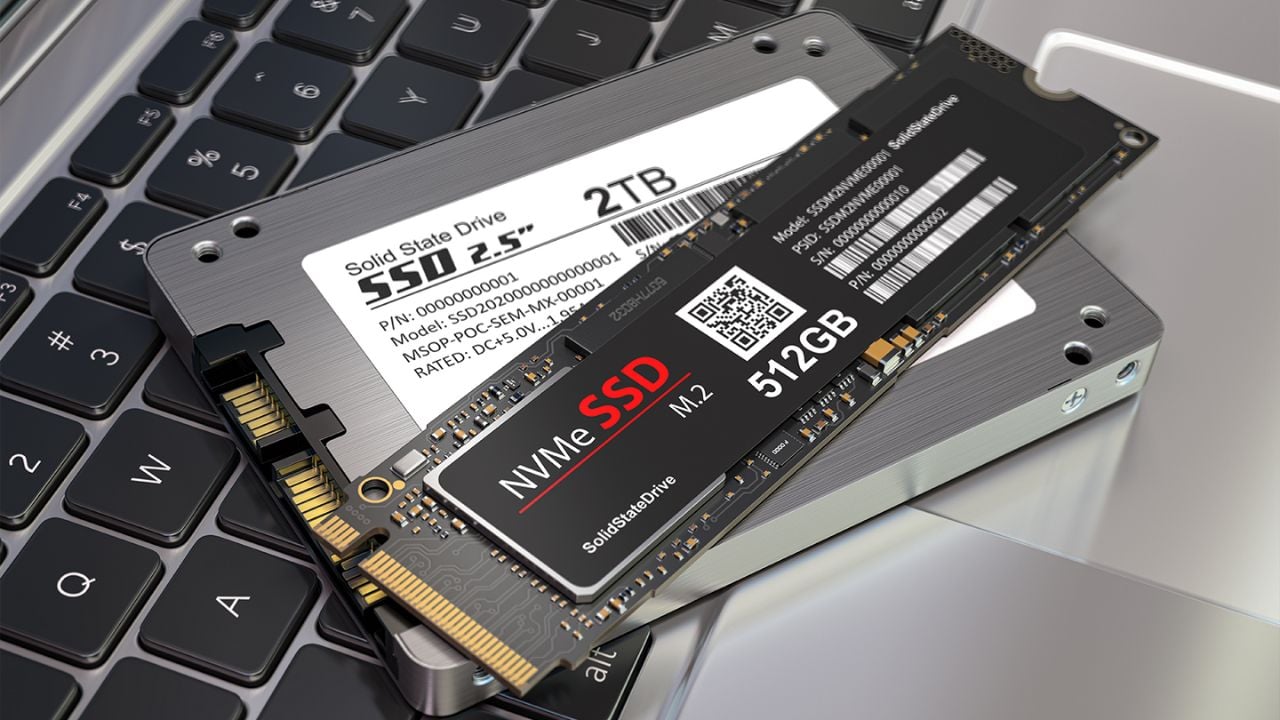 2 SSDs on the laptop